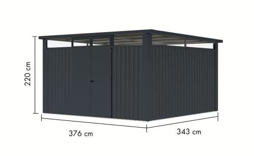 plechový domek KARIBU OSTEN 4 (12519) antracit