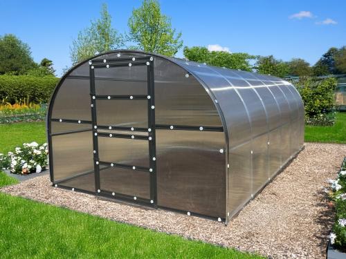 skleník LANITPLAST KYKLOP2 3x8 m PC 4 mm černý