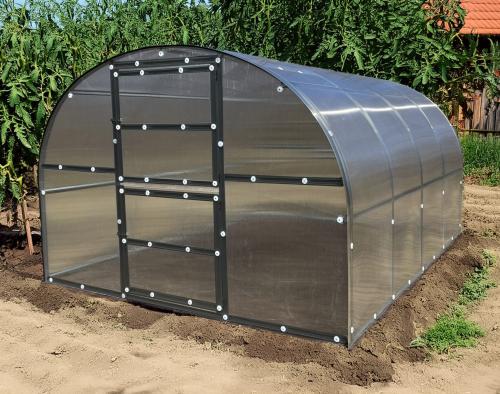 skleník LANITPLAST KYKLOP2 3x8 m PC 4 mm černý