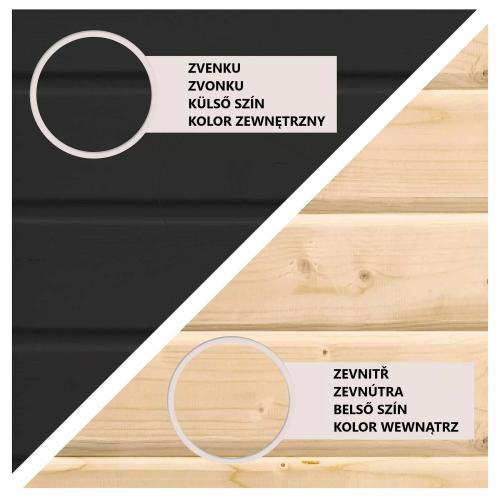 fínska sauna KARIBU ARCADIA (34255) čierna