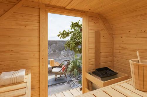 fínska sauna KARIBU QUADRO 1 PLUS (35445) natur