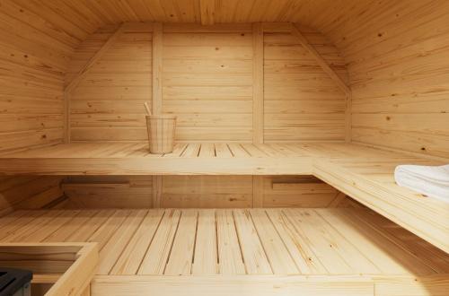 fínska sauna KARIBU QUADRO 1 PLUS (35445) natur