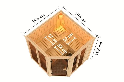fínska sauna KARIBU AIRI (34283)