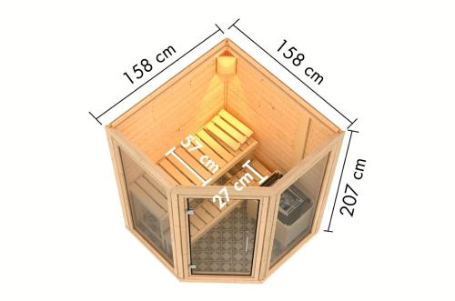 fínska sauna KARIBU YUMA (34288)
