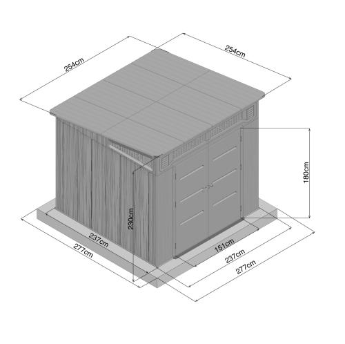 plastový domček LANITPLAST NEVADA 88