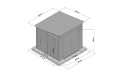 plastový domček LANITPLAST NEVADA 88