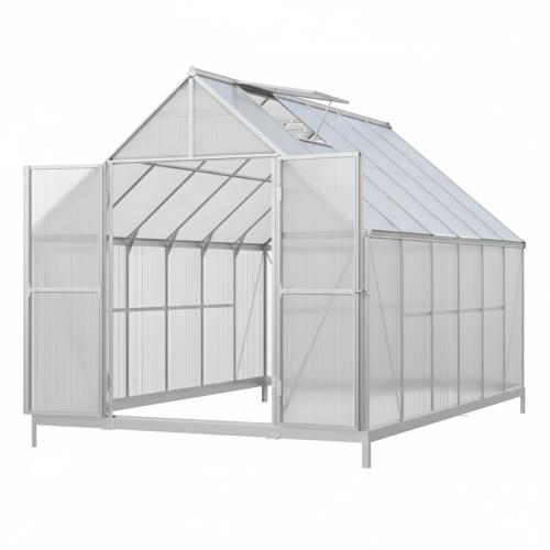 skleník LANITPLAST SARANA 8x12 PC 4 mm strieborný