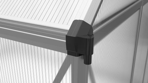 skleník LANITPLAST SARANA 8x12 PC 4 mm strieborný