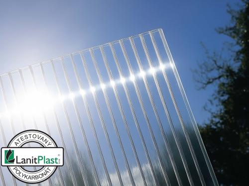 skleník LANITPLAST SARANA 8x12 PC 4 mm čierny
