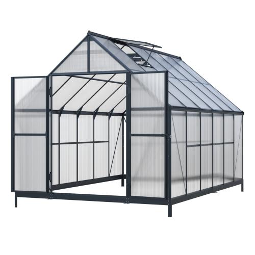 skleník LANITPLAST SARANA 8x12 PC 4 mm čierny
