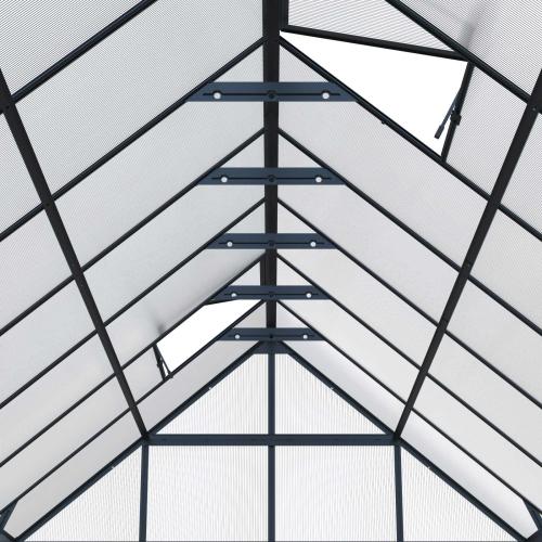 skleník LANITPLAST SARANA 8x12 PC 4 mm čierny