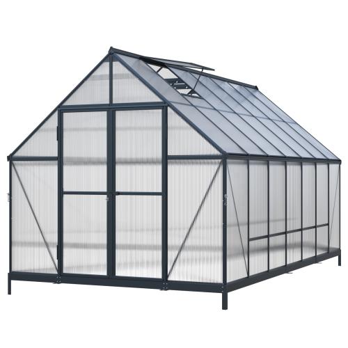 skleník LANITPLAST SARANA 8x14 PC 4 mm čierny