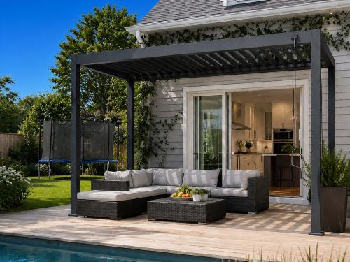 bioklimatická pergola LANITPLAST ALUGARDEN 3x3 m