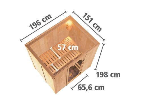 fínska sauna KARIBU BODIN (75650)