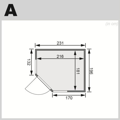 fínska sauna KARIBU AMELIA 3 (66760)