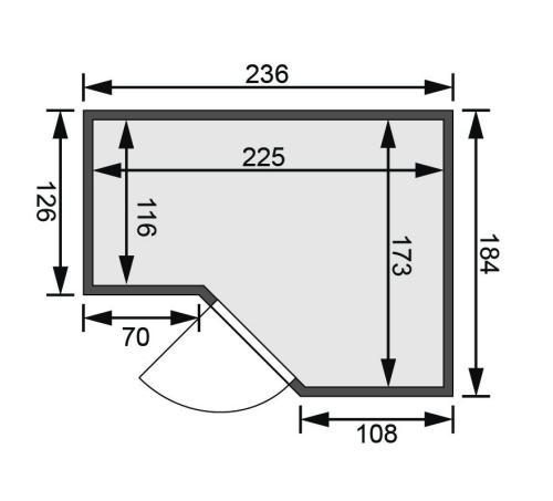 fínska sauna KARIBU AMARA (71289)