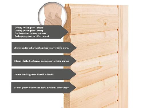 fínska sauna KARIBU AMARA (71289)